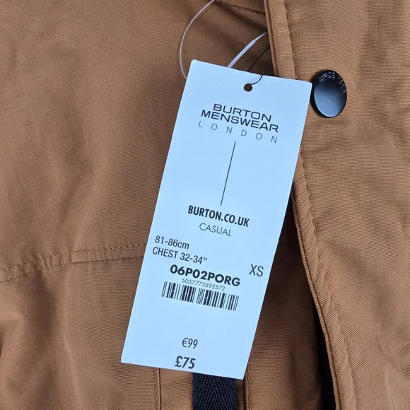 Burton London Brown/Terracotta Casual Jacket XS/S - Picture 4 of 16
